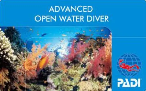 PADI Advance Open Water Diver ライセンス 2日間コース